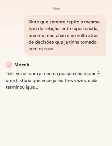 Exemplo de conversa com o Moreh