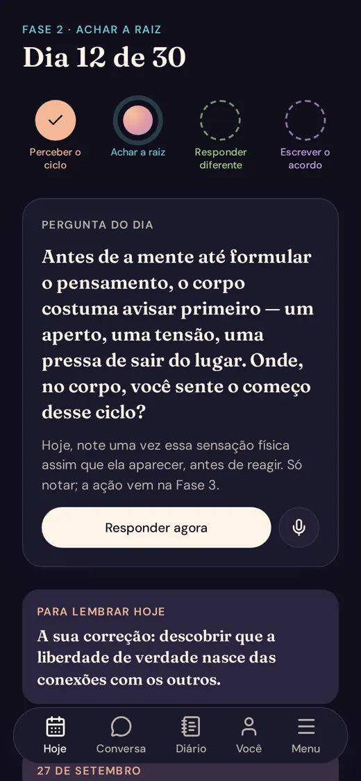 Página Hoje: a pergunta do dia 12